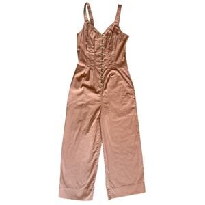 Universal Thread Jumpsuit Utility Cotton Gorpcore Sleeveless Button Up Wide Leg